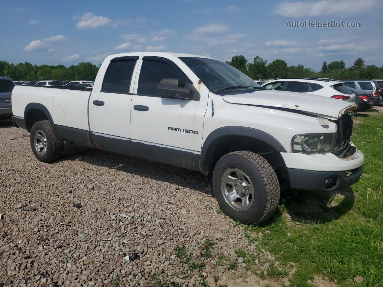 2005 Dodge Ram 1500 St White vin: 1D7HU18D05J554618