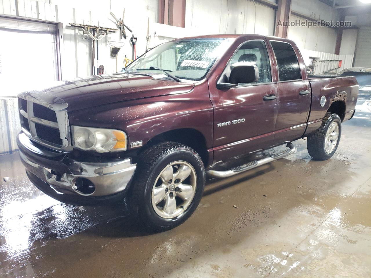 2005 Dodge Ram 1500 St Бордовый vin: 1D7HU18D15J594626