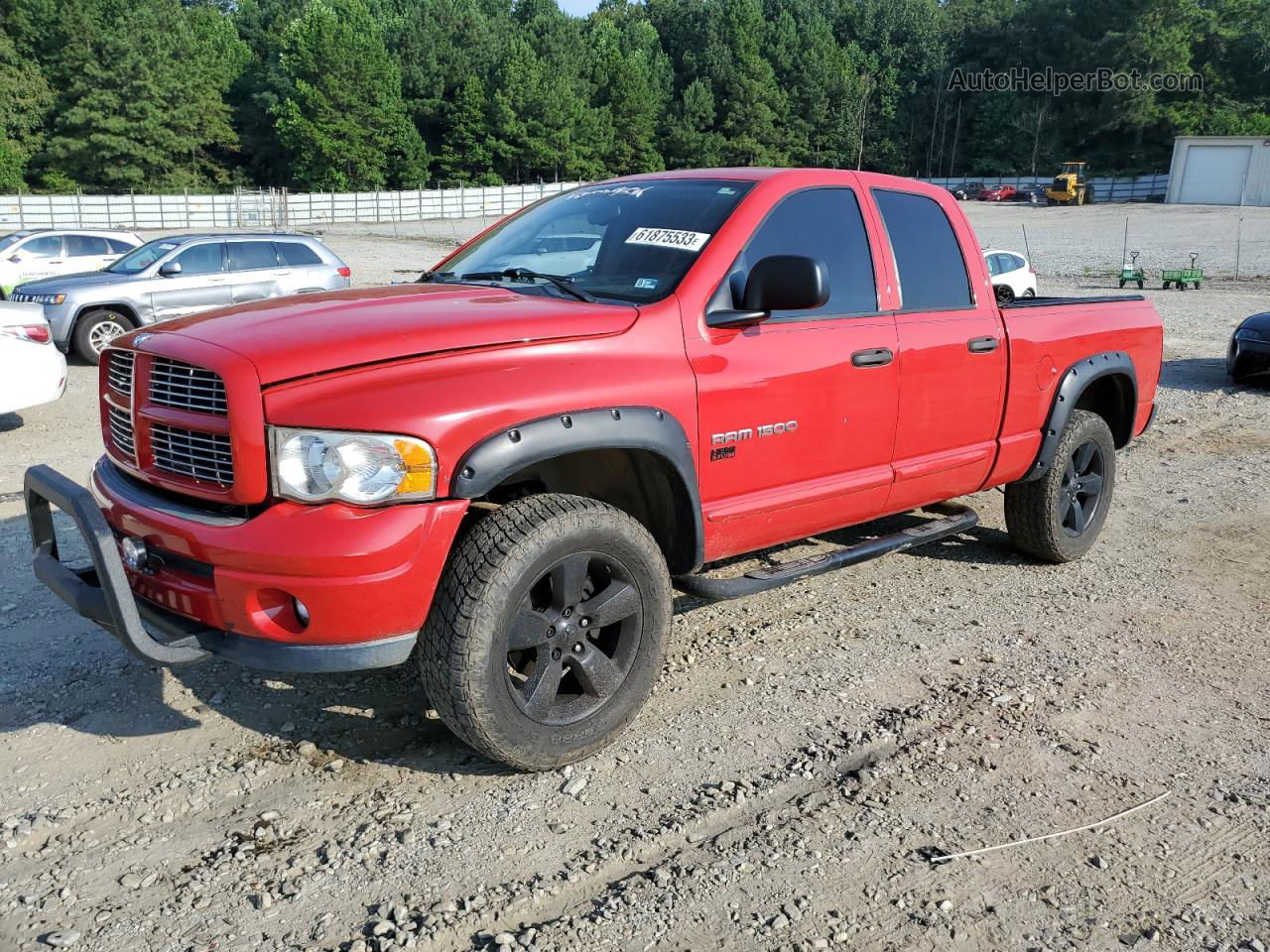 2005 Dodge Ram 1500 St Красный vin: 1D7HU18D15S105085