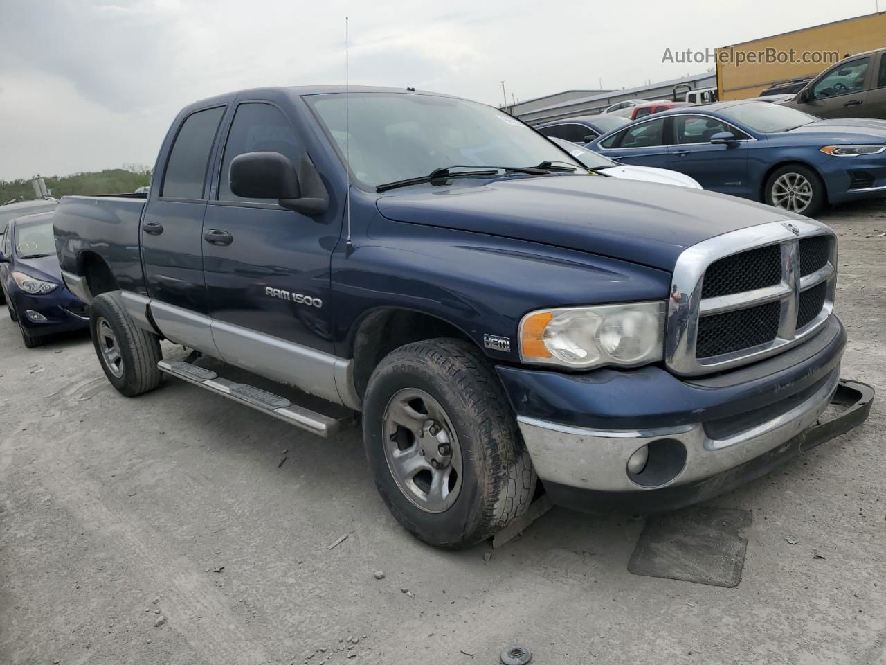 2005 Dodge Ram 1500 St Синий vin: 1D7HU18D15S125918