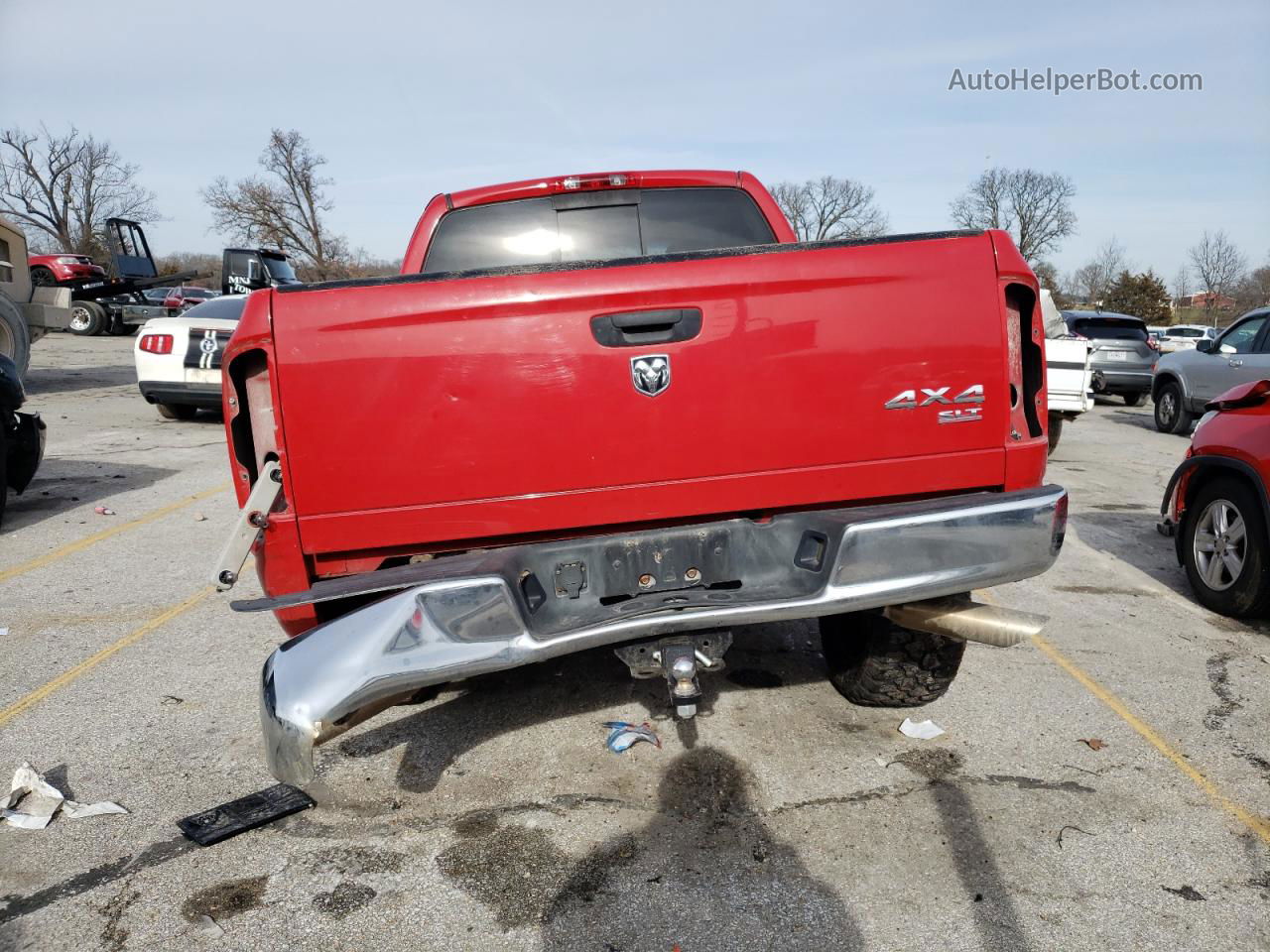 2005 Dodge Ram 1500 St Красный vin: 1D7HU18D25S216941