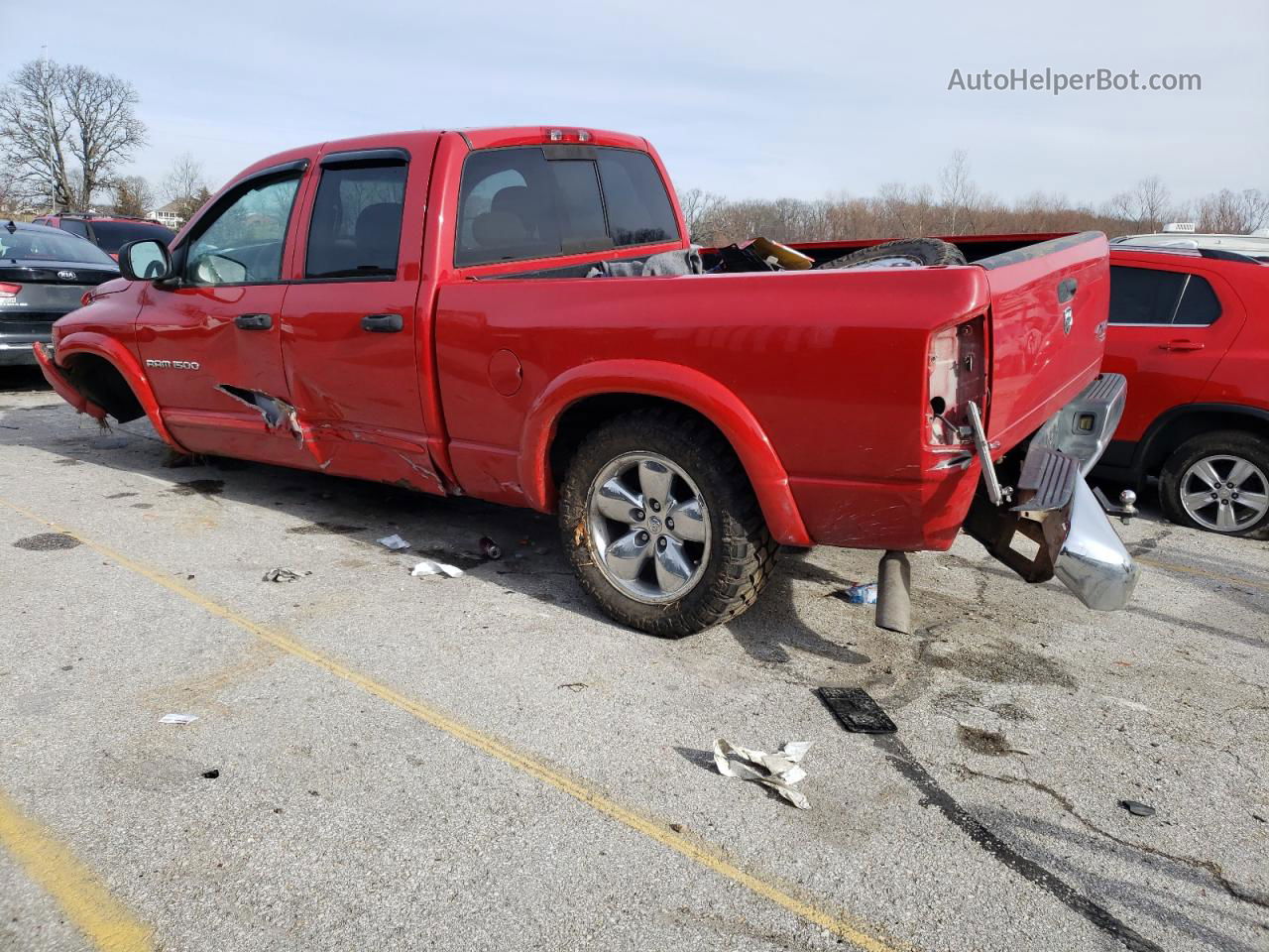 2005 Dodge Ram 1500 St Red vin: 1D7HU18D25S216941