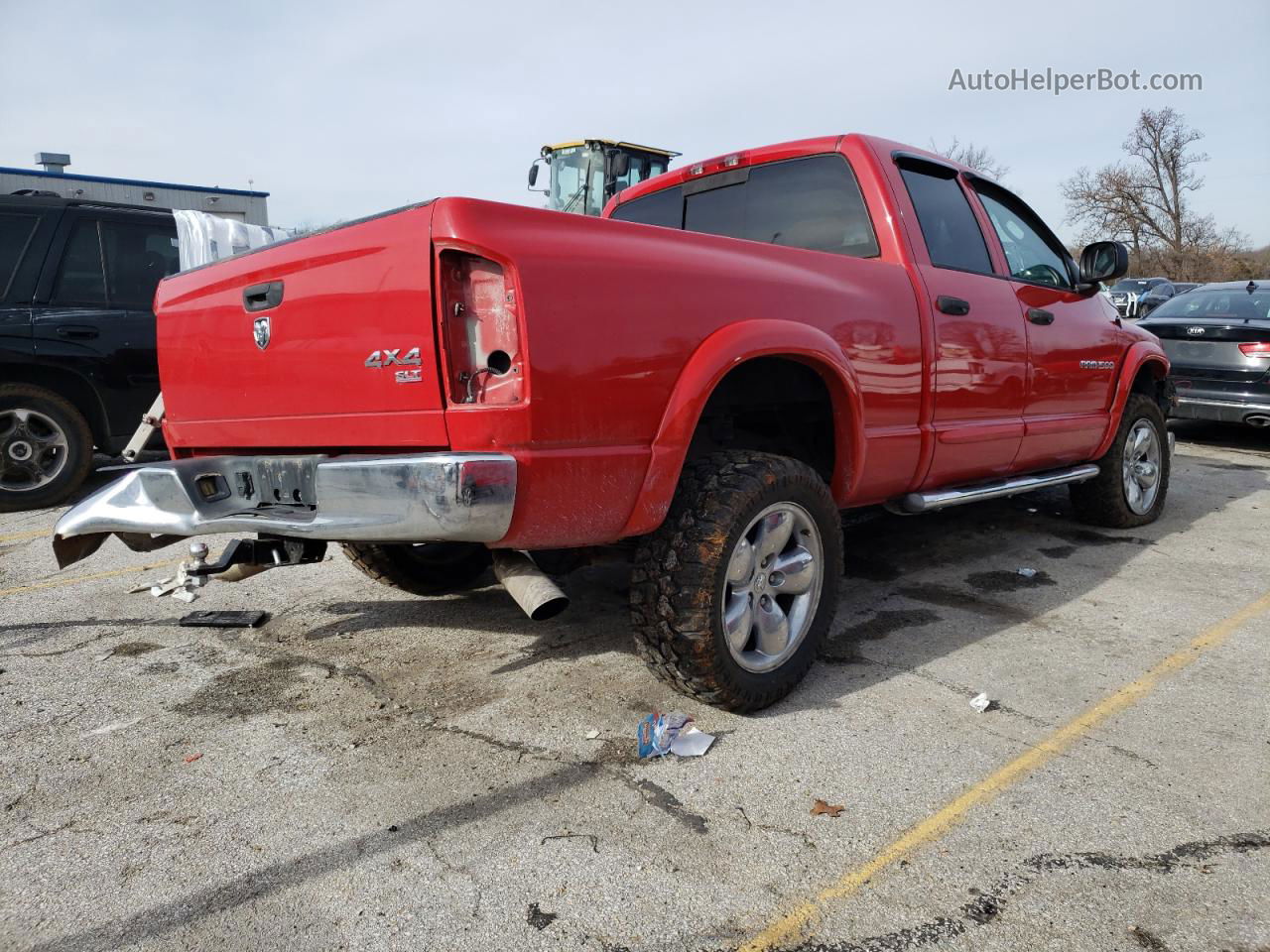 2005 Dodge Ram 1500 St Red vin: 1D7HU18D25S216941