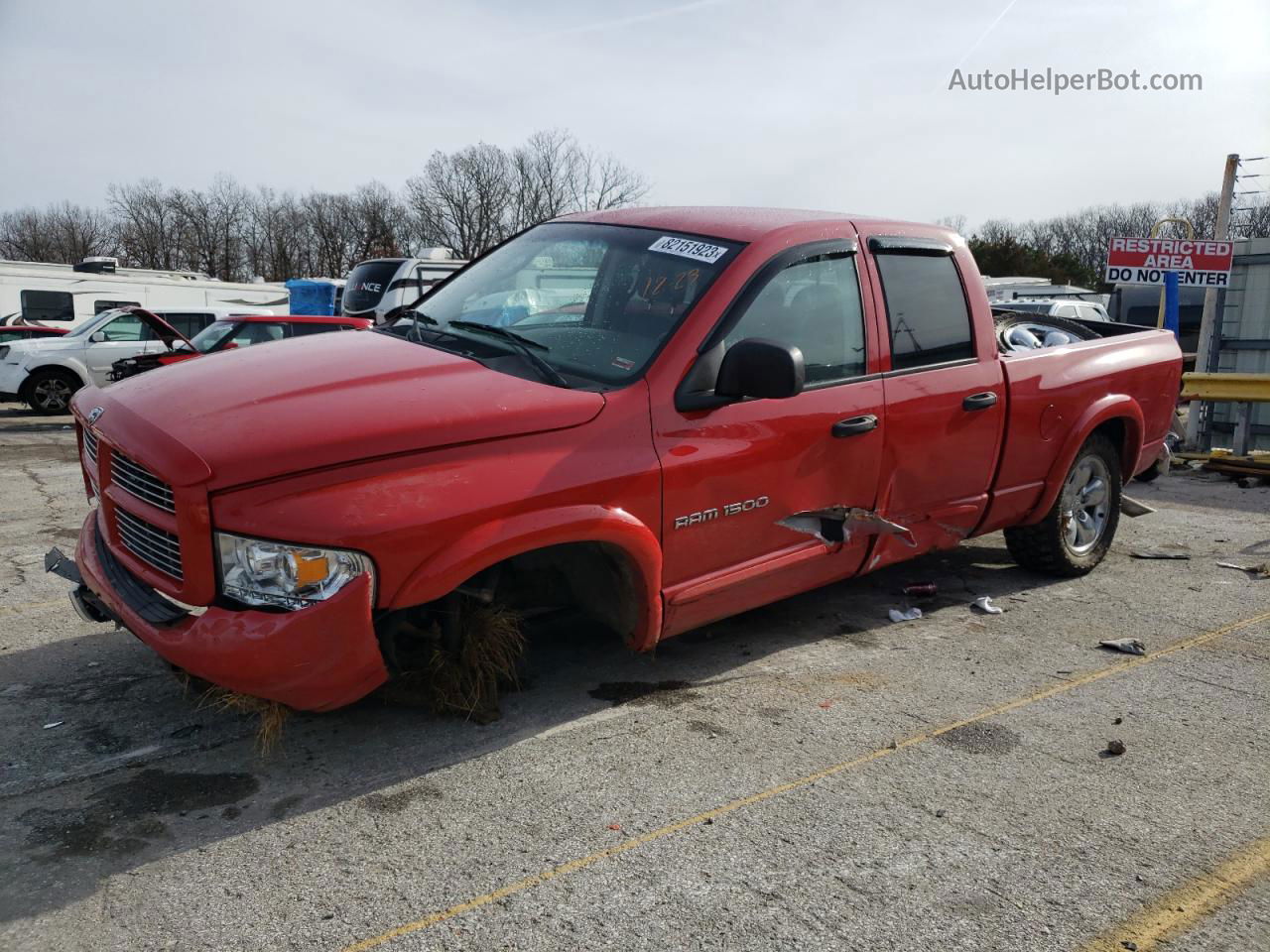 2005 Dodge Ram 1500 St Red vin: 1D7HU18D25S216941