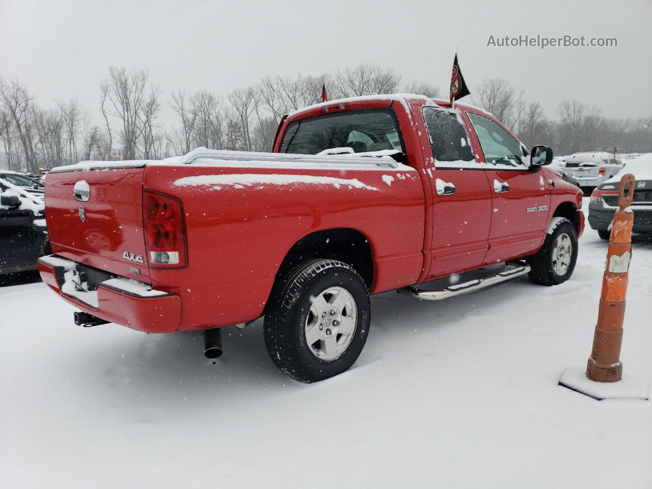 2005 Dodge Ram 1500 St Red vin: 1D7HU18D25S349165