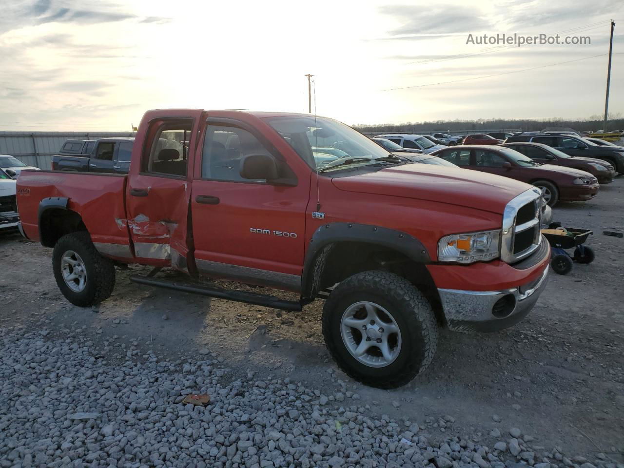 2005 Dodge Ram 1500 St Red vin: 1D7HU18D35S232615