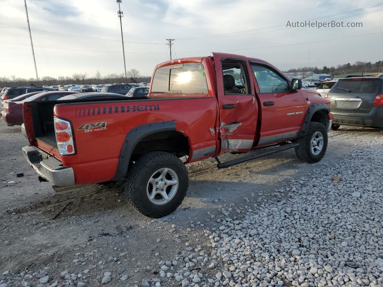 2005 Dodge Ram 1500 St Red vin: 1D7HU18D35S232615