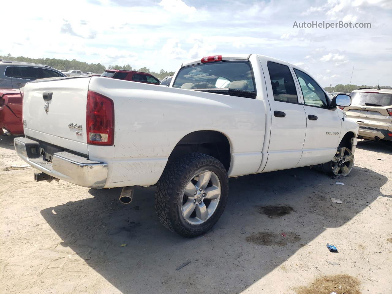 2005 Dodge Ram 1500 St White vin: 1D7HU18D35S263587