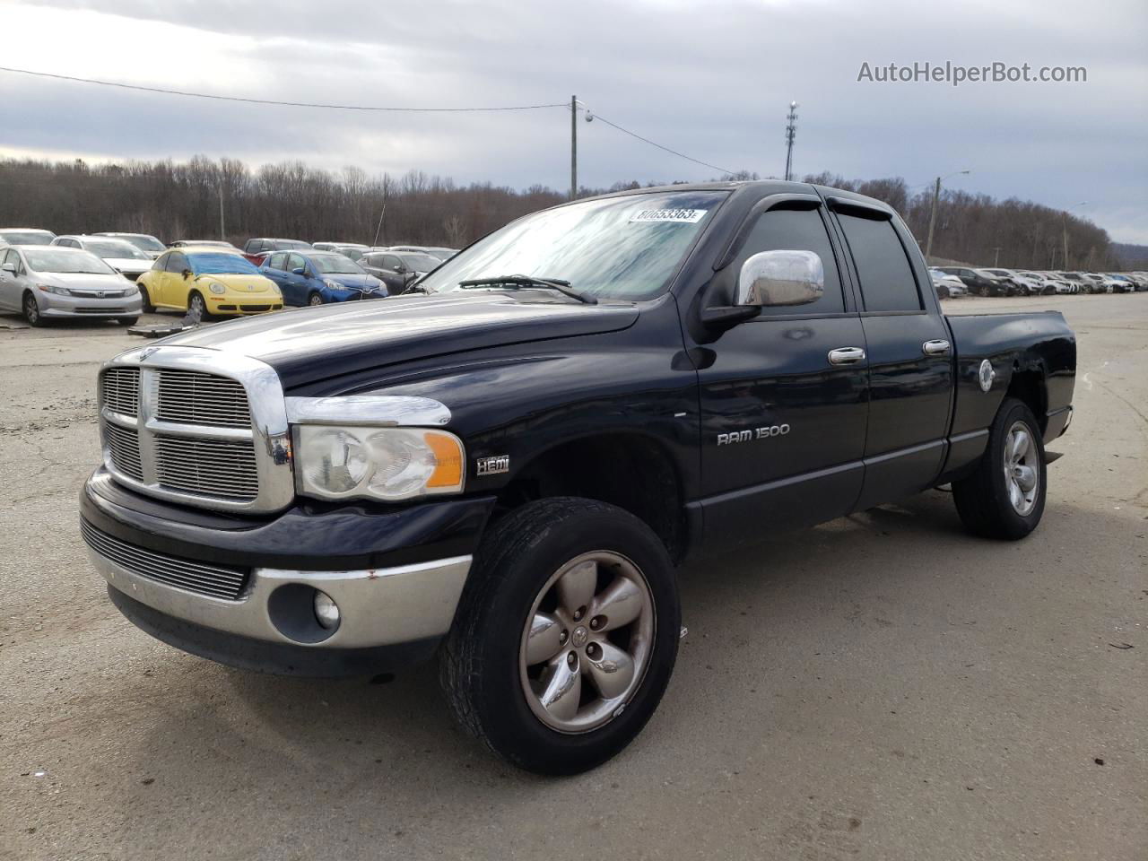 2005 Dodge Ram 1500 St Black vin: 1D7HU18D45J602881