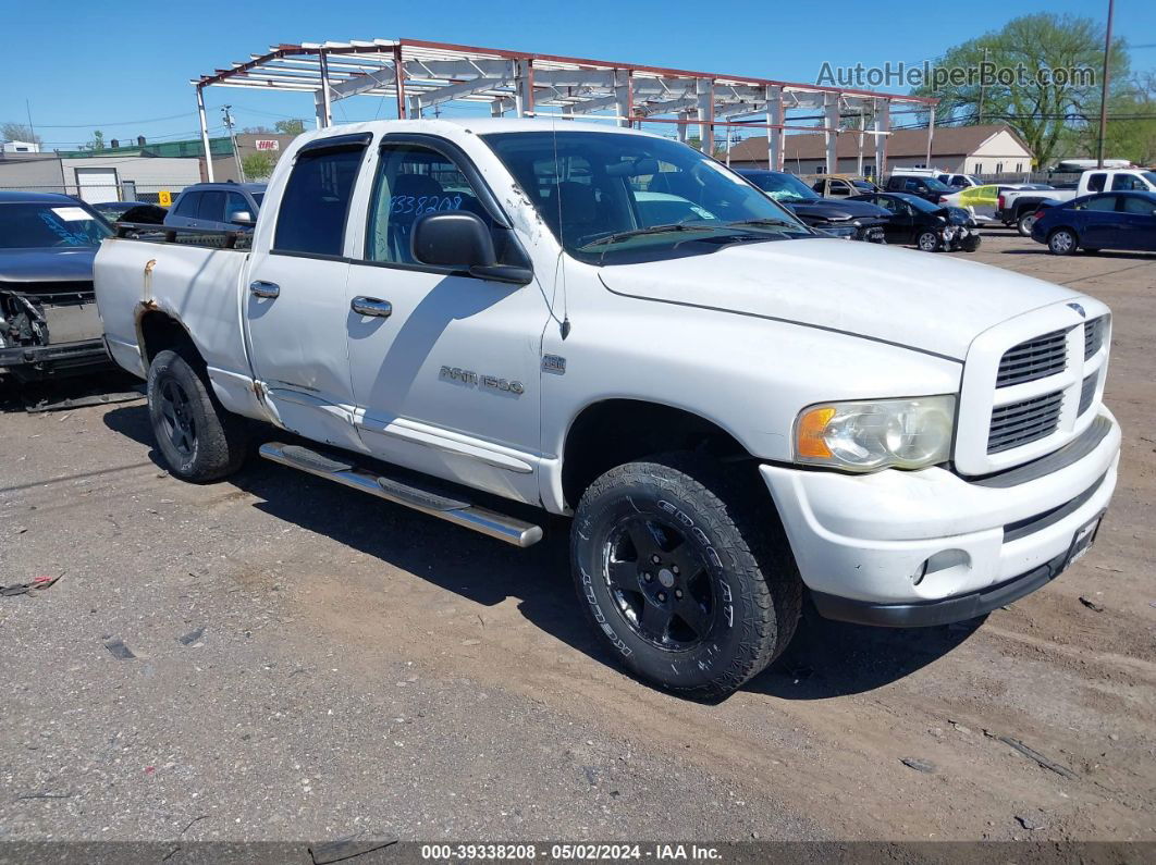 2005 Dodge Ram 1500 Slt/laramie White vin: 1D7HU18D55J503793