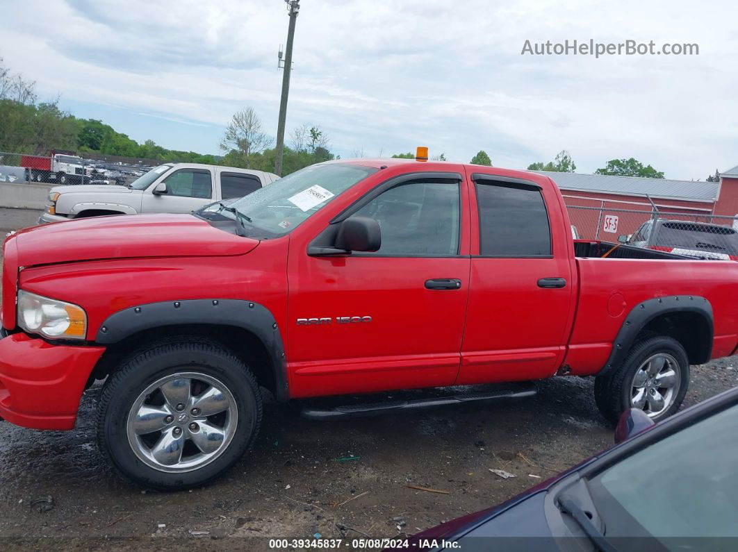 2005 Dodge Ram 1500 Slt/laramie Red vin: 1D7HU18D75J590824