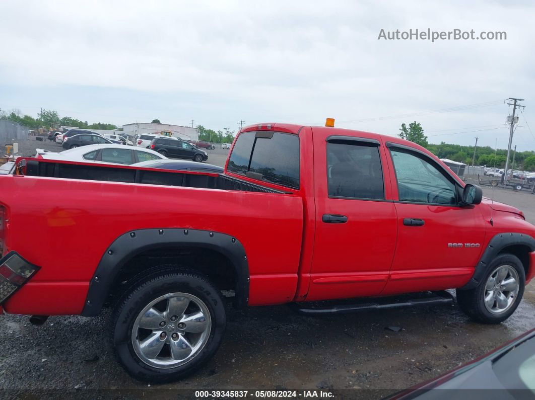 2005 Dodge Ram 1500 Slt/laramie Red vin: 1D7HU18D75J590824