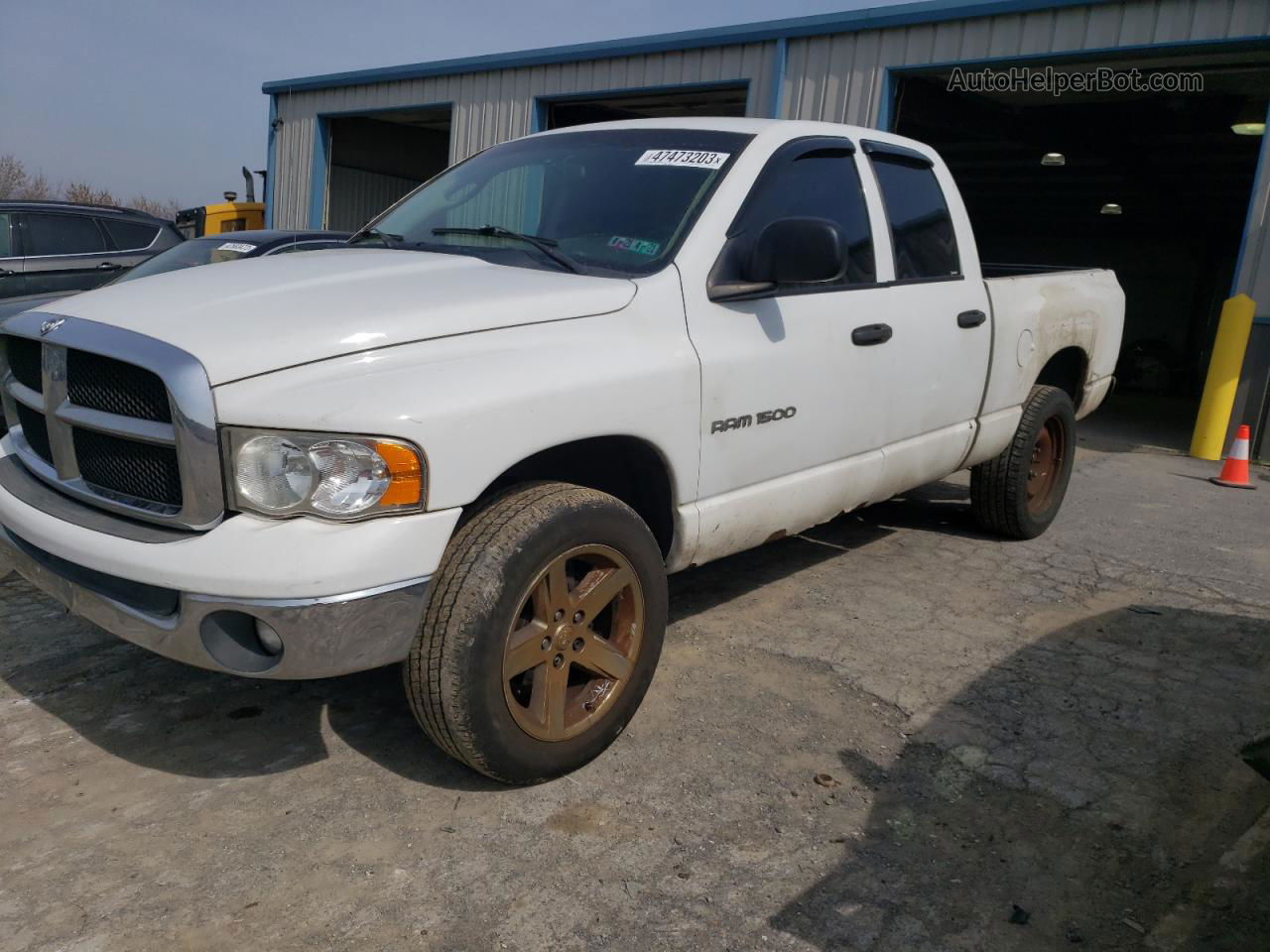 2005 Dodge Ram 1500 St White vin: 1D7HU18D75S154307