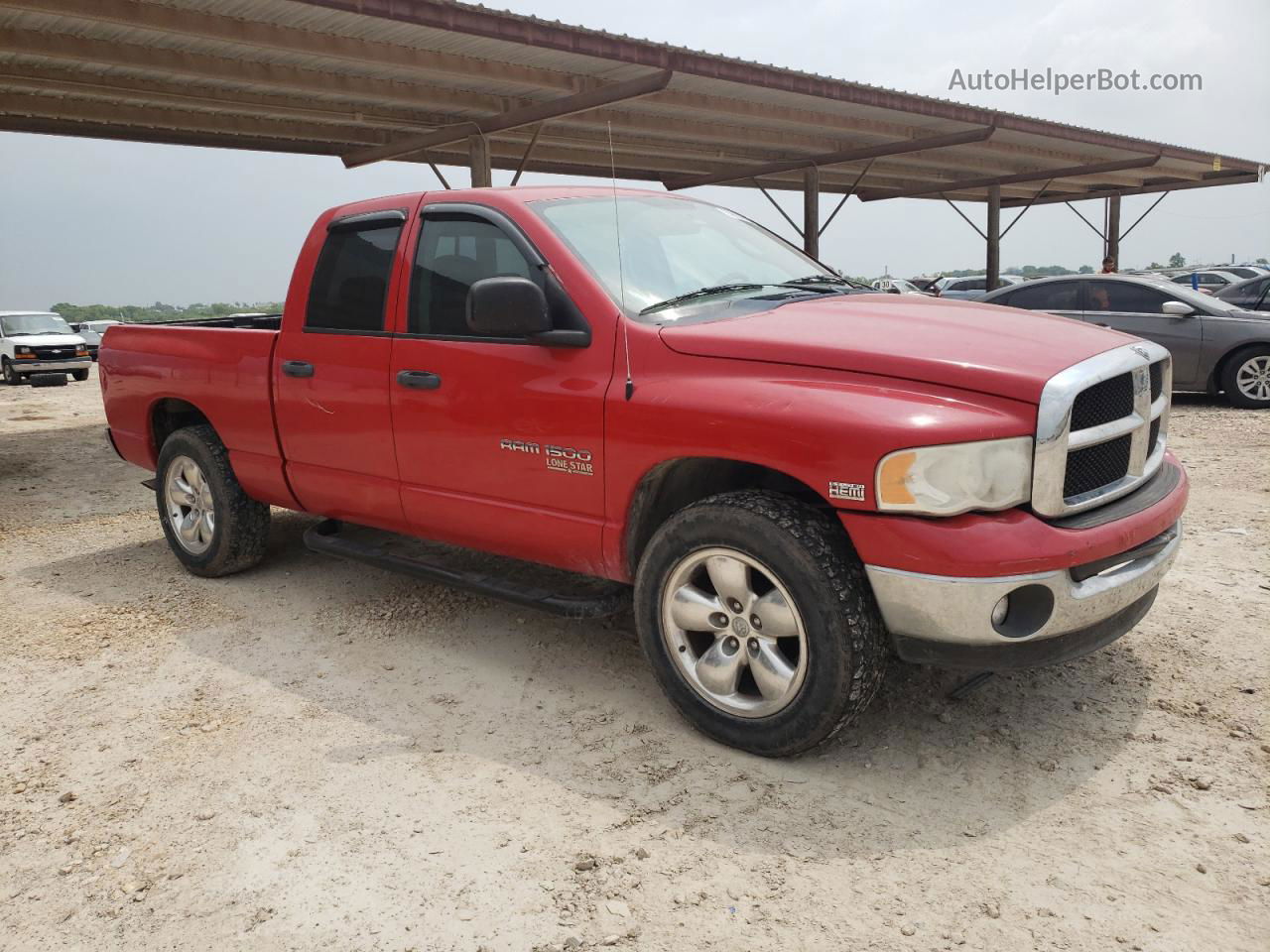 2005 Dodge Ram 1500 St Red vin: 1D7HU18D95J633284