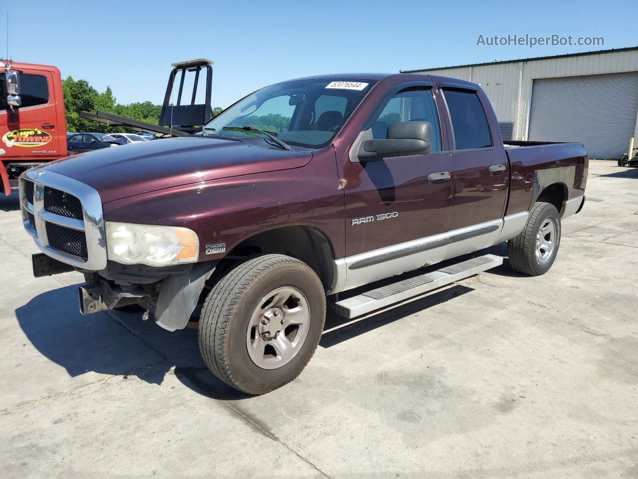 2005 Dodge Ram 1500 St Бордовый vin: 1D7HU18D95S196851