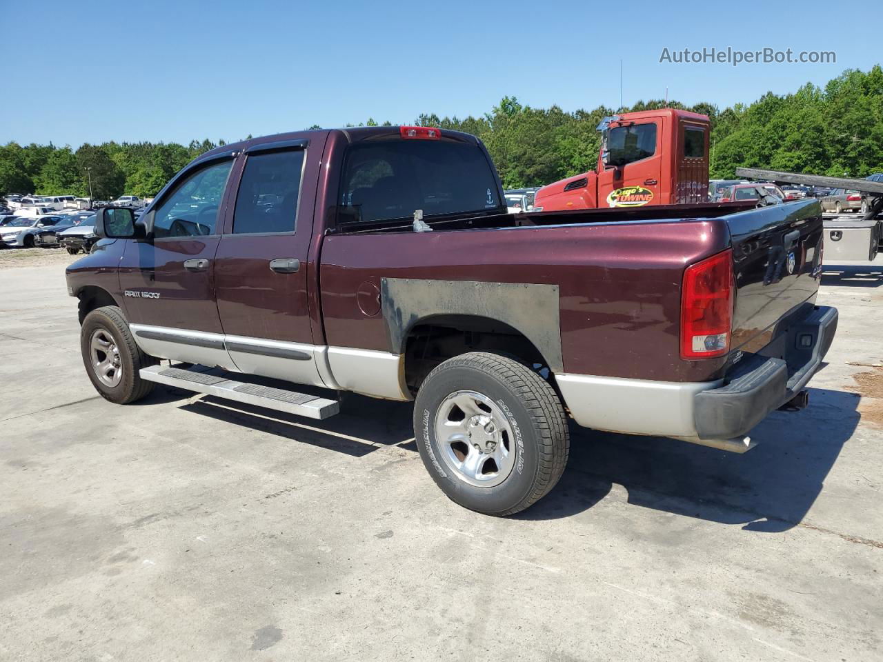 2005 Dodge Ram 1500 St Burgundy vin: 1D7HU18D95S196851