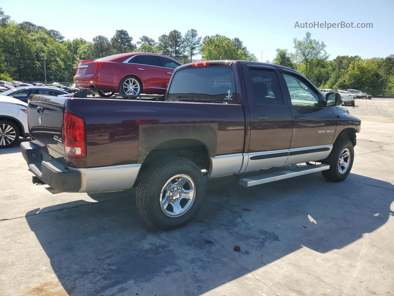 2005 Dodge Ram 1500 St Burgundy vin: 1D7HU18D95S196851