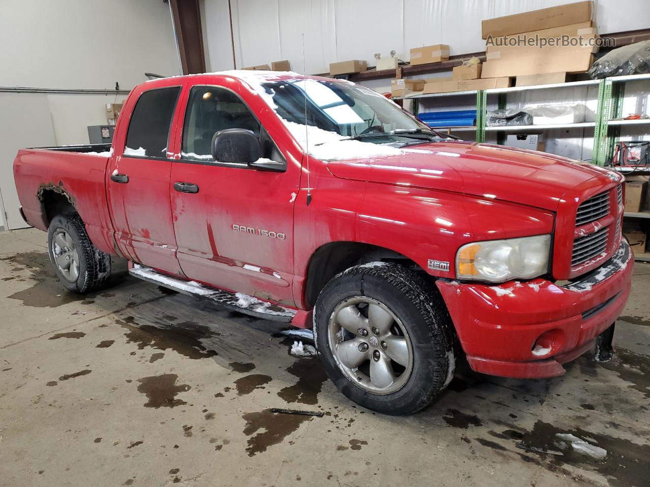 2005 Dodge Ram 1500 St Red vin: 1D7HU18D95S212806