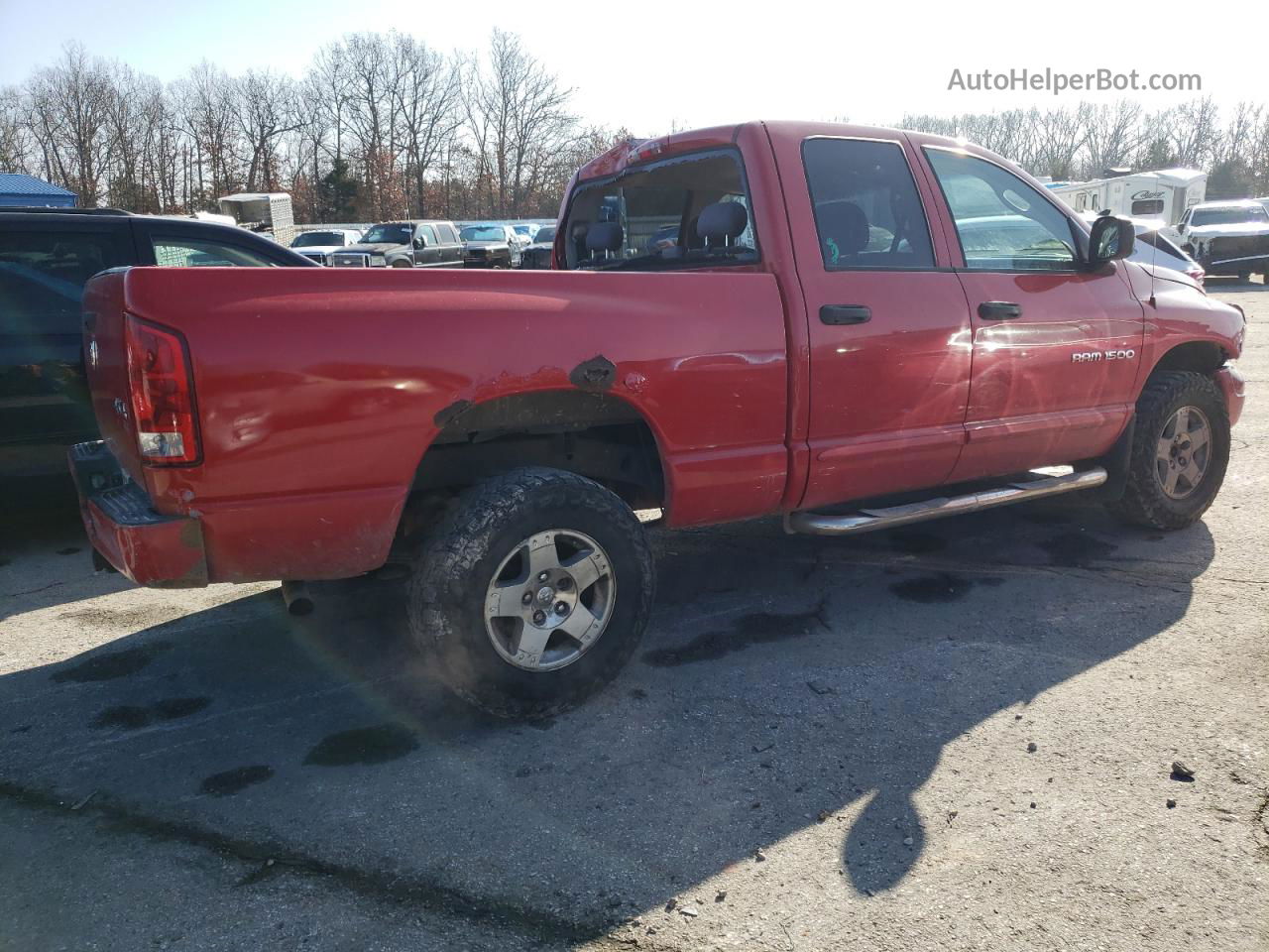 2005 Dodge Ram 1500 St Red vin: 1D7HU18D95S322626