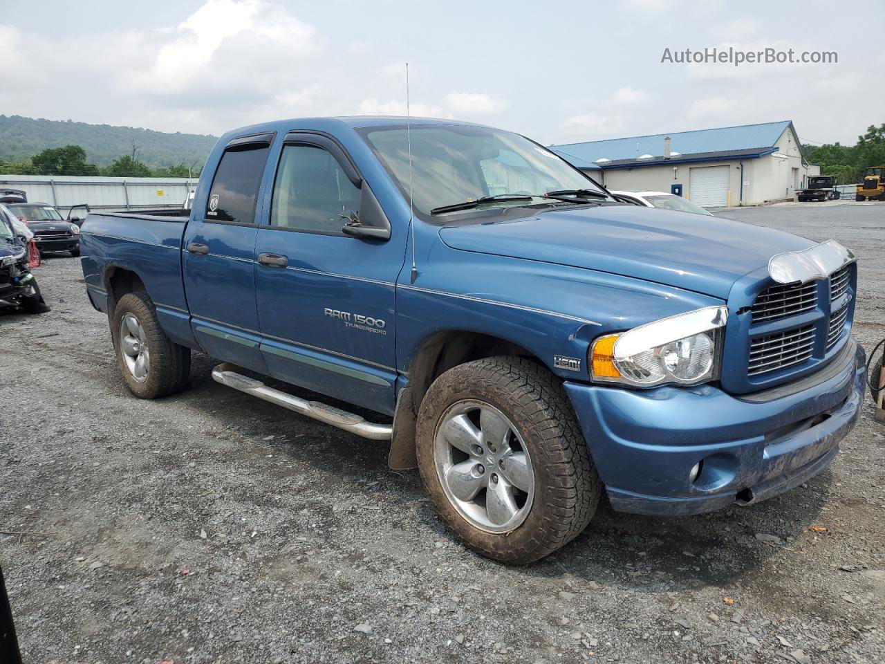 2005 Dodge Ram 1500 St Синий vin: 1D7HU18DX5S202091