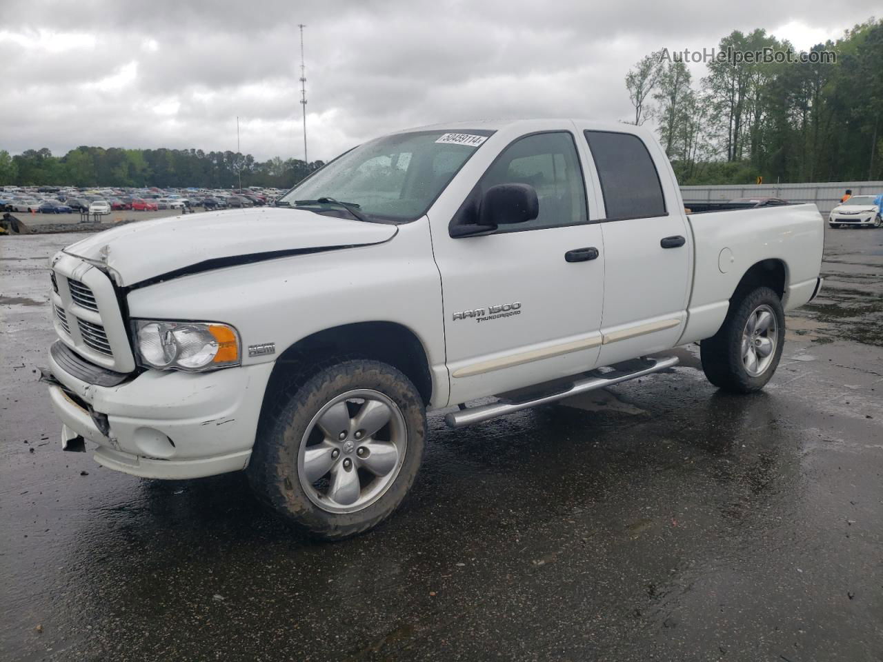 2005 Dodge Ram 1500 St White vin: 1D7HU18DX5S359006