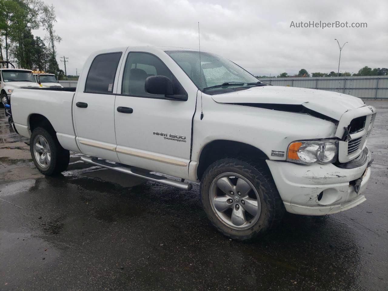 2005 Dodge Ram 1500 St White vin: 1D7HU18DX5S359006