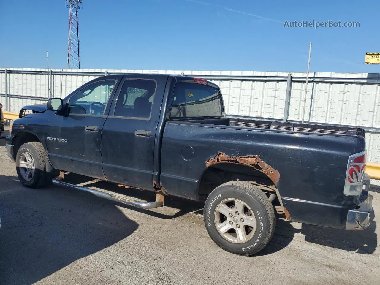 2006 Dodge Ram 1500 St Black vin: 1D7HU18N06J102307