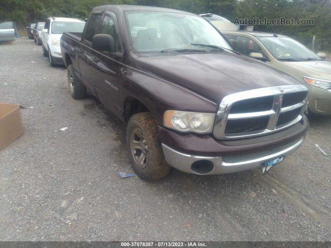 2005 Dodge Ram 1500 Slt Burgundy vin: 1D7HU18N15S249891