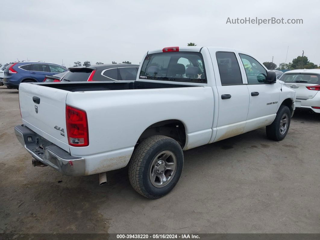 2005 Dodge Ram 1500 Slt/laramie White vin: 1D7HU18N15S340935