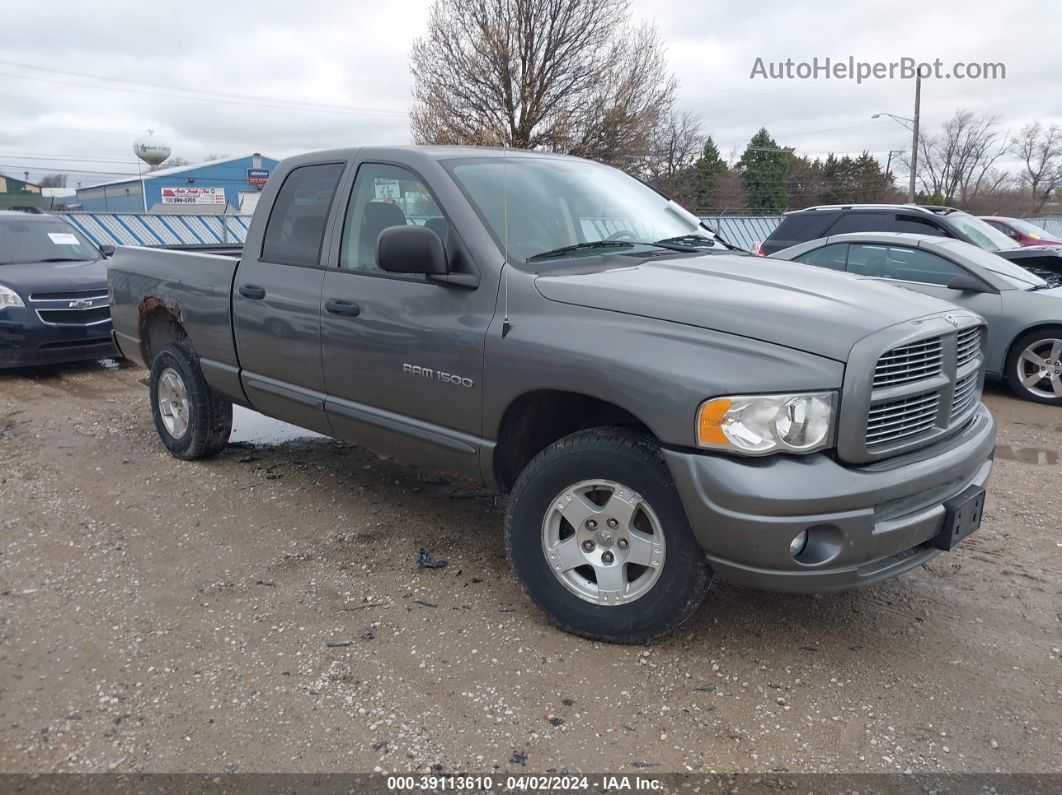 2005 Dodge Ram 1500 Slt/laramie Gray vin: 1D7HU18N35S196689