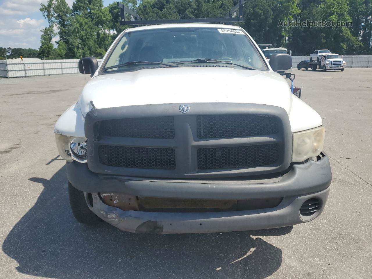 2005 Dodge Ram 1500 St White vin: 1D7HU18N75J612314