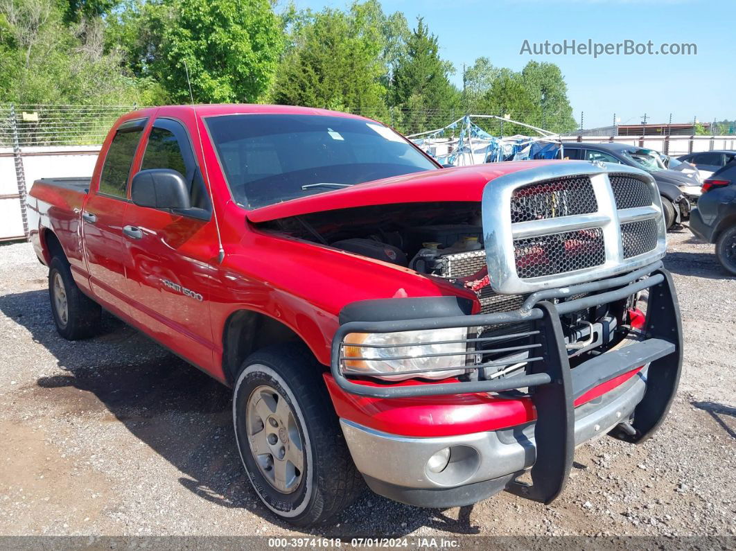 2005 Dodge Ram 1500 Slt/laramie Red vin: 1D7HU18N75S346495