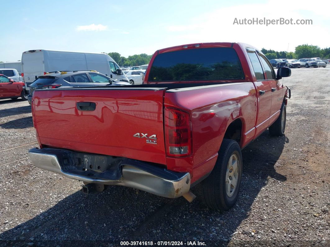 2005 Dodge Ram 1500 Slt/laramie Red vin: 1D7HU18N75S346495