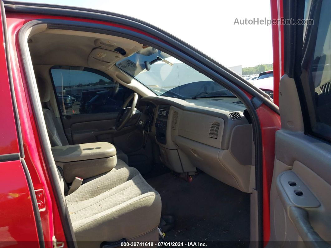 2005 Dodge Ram 1500 Slt/laramie Red vin: 1D7HU18N75S346495