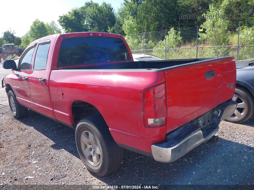 2005 Dodge Ram 1500 Slt/laramie Red vin: 1D7HU18N75S346495