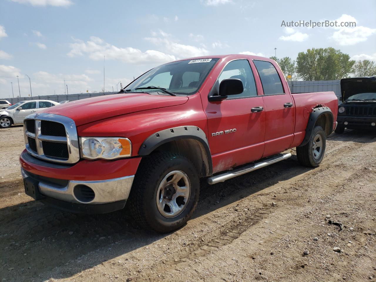 2005 Dodge Ram 1500 St Красный vin: 1D7HU18N85S356209