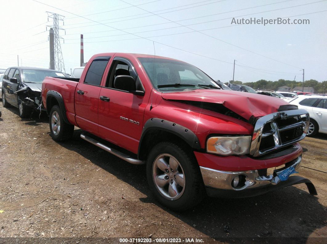 2005 Dodge Ram 1500 Slt Red vin: 1D7HU18N95S274800