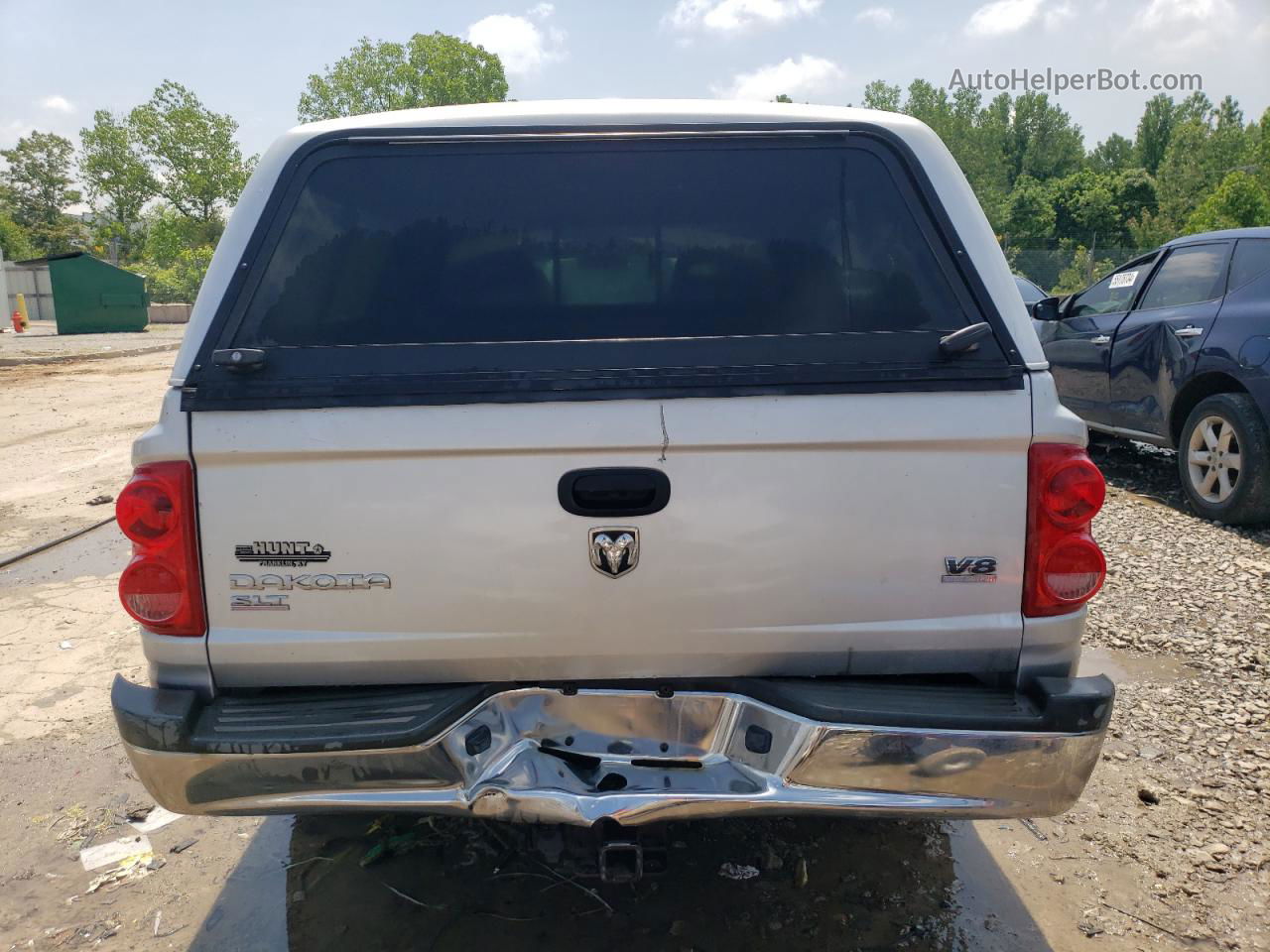 2006 Dodge Dakota Quad Slt Silver vin: 1D7HW48J96S524269