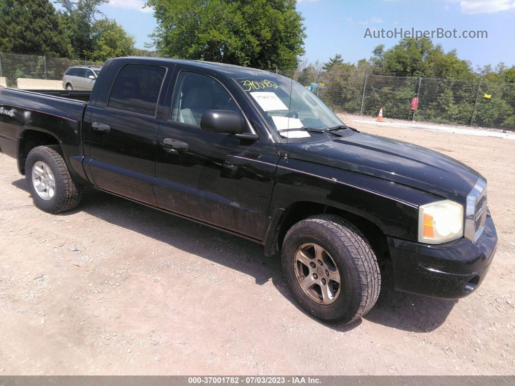 2006 Dodge Dakota Slt Black vin: 1D7HW48K86S535661