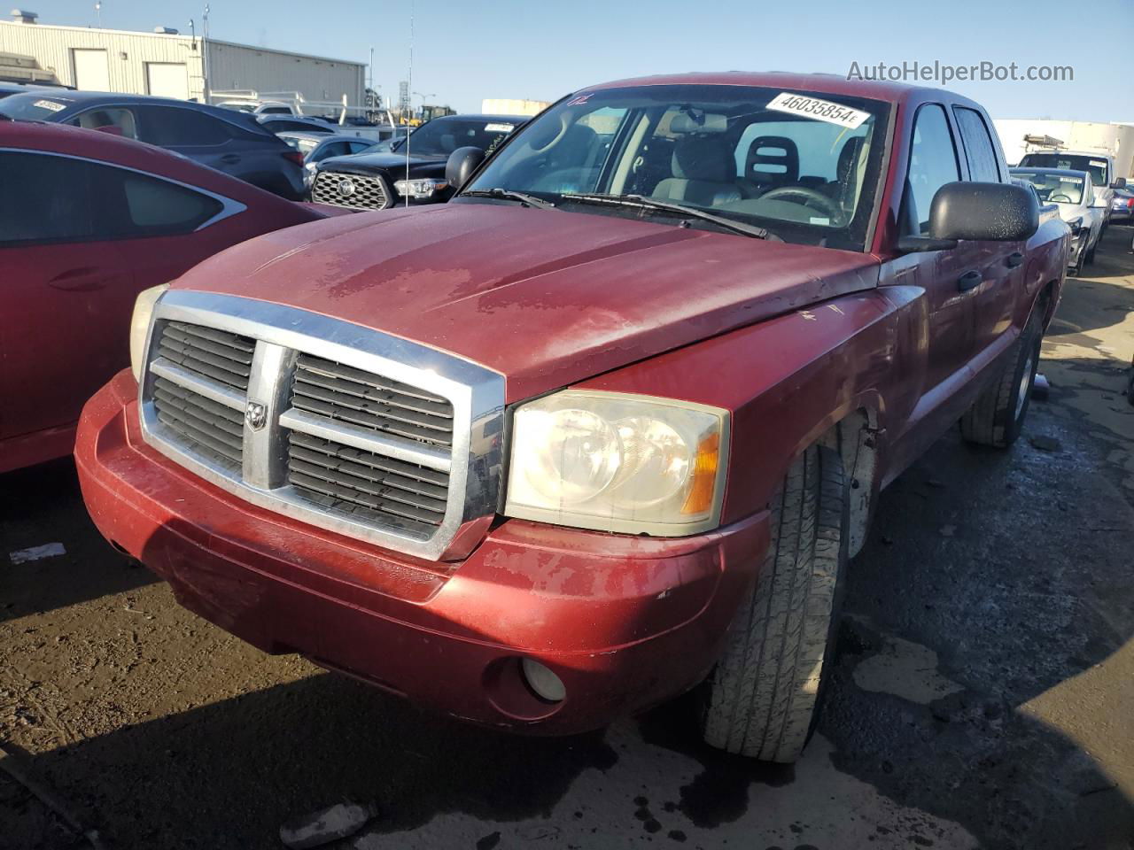 2006 Dodge Dakota Quad Slt Red vin: 1D7HW48N16S534362