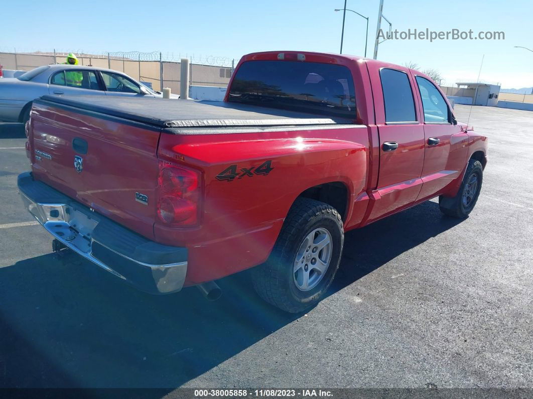 2006 Dodge Dakota Slt Красный vin: 1D7HW48N66S535412