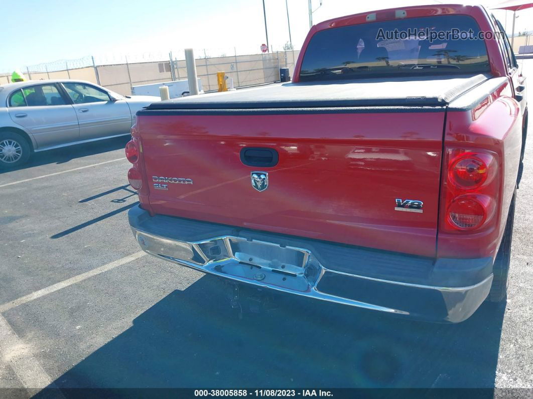 2006 Dodge Dakota Slt Red vin: 1D7HW48N66S535412