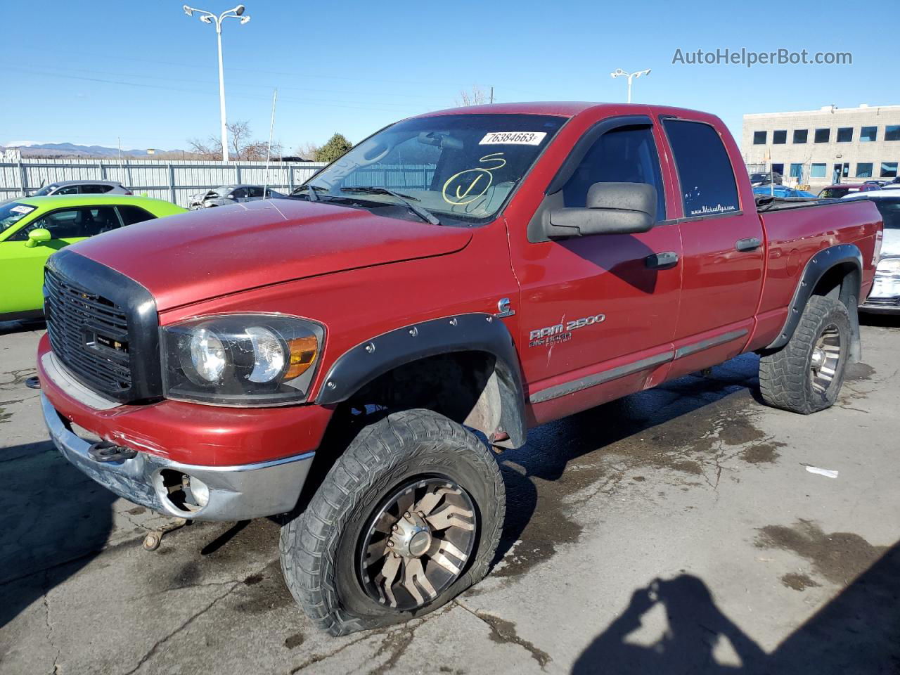 2006 Dodge Ram 2500 St Red vin: 1D7KS28C06J137297