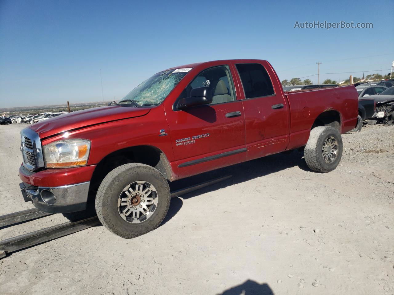 2006 Dodge Ram 2500 St Red vin: 1D7KS28C26J172441