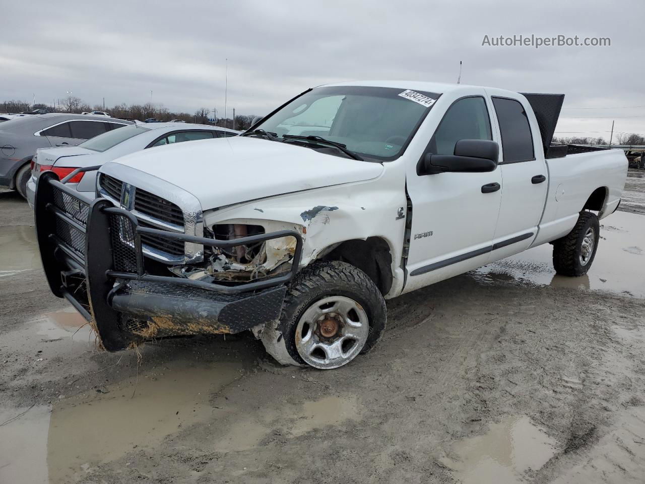 2006 Dodge Ram 2500 St White vin: 1D7KS28C36J246093