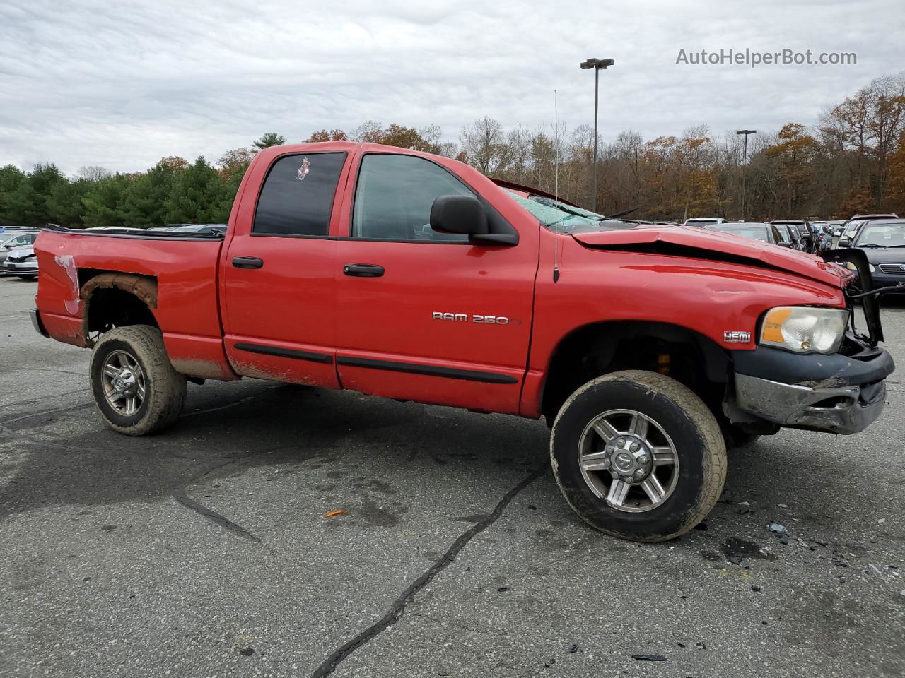 2005 Dodge Ram 2500 St Red vin: 1D7KS28DX5J521644