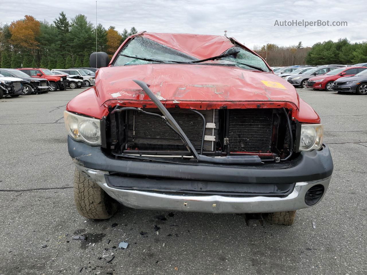 2005 Dodge Ram 2500 St Red vin: 1D7KS28DX5J521644