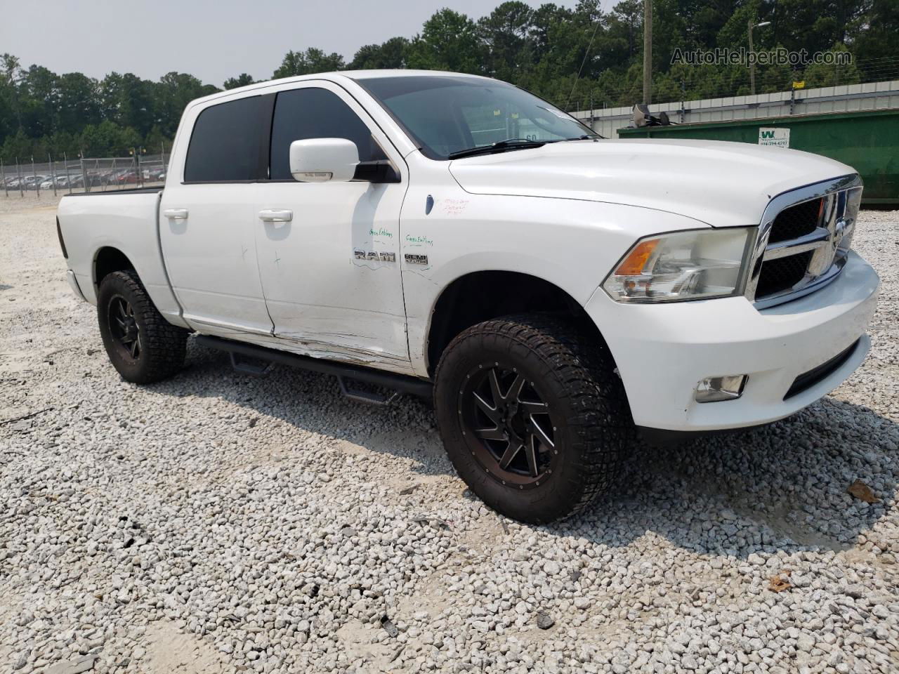 2010 Dodge Ram 1500  White vin: 1D7RB1CT0AS169234