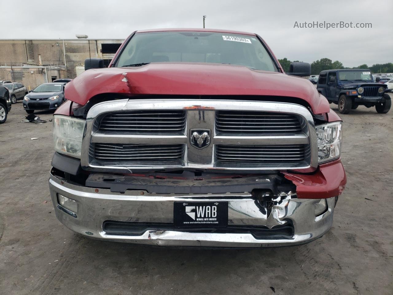 2010 Dodge Ram 1500  Red vin: 1D7RB1CT8AS145103