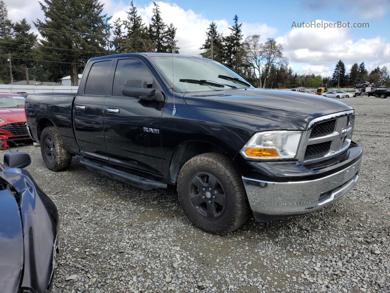 2010 Dodge Ram 1500  Черный vin: 1D7RB1GP4AS111270